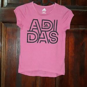 Adidas Girls Pink Shirt Size 6